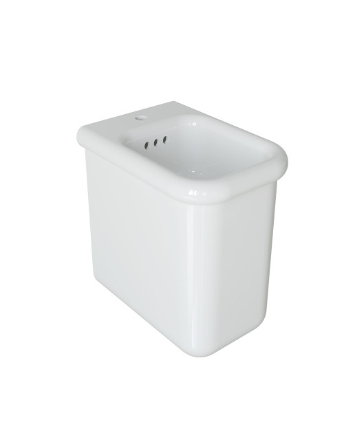 Astonian Roma back to wall 1-taphole bidet white | Aston Matthews Bathrooms