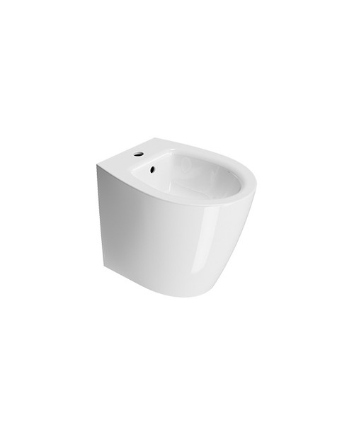 Palermo back to wall 1-taphole bidet white