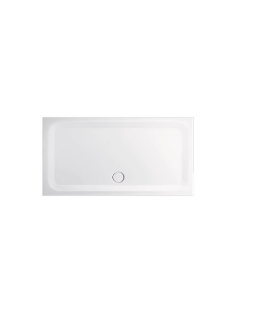 Astonian rectangular steel shower tray white with noise reduction - size options