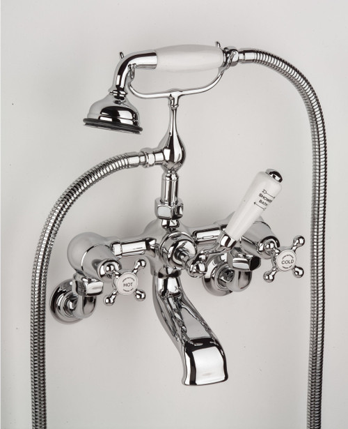 Tradition wall mounted bath/shower mixer - finish options
