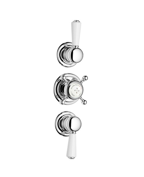 Astonian Original 2928 concealed thermostatic dual outlet shower valve - finish options