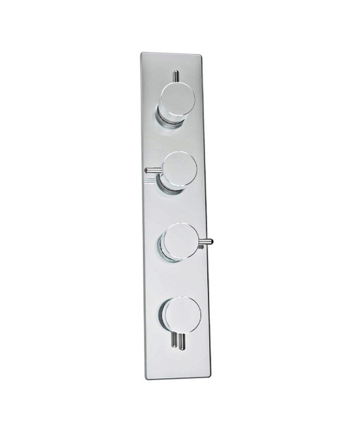 Zyam 3/4inch triple outlet concealed thermostatic shower valve - finish options