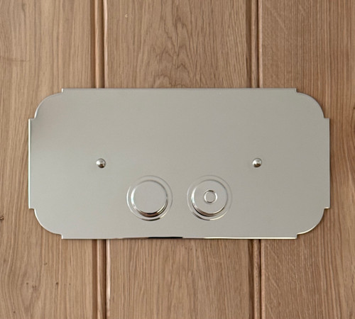 Astonian Signature Geberit Sigma dual flush plate Polished Nickel