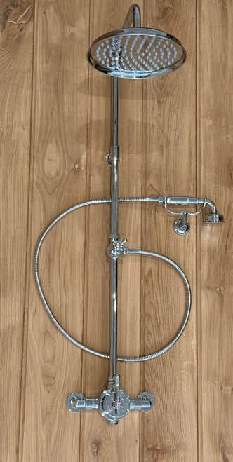 Astonian Signature Traditional exposed XD dual outlet shower system Chrome