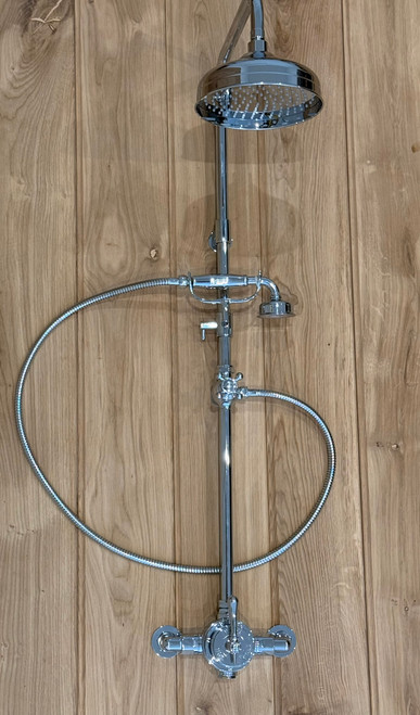 Astonian Signature Traditional exposed XD dual outlet shower system Chrome