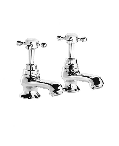 Astonian Original basin pillar taps - Chrome