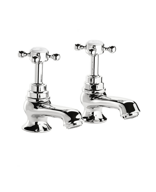 Astonian Original bath pillar taps - Chrome