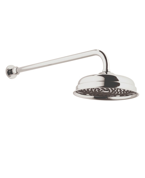 Astonian Original 300mm rose with adjustable shower arm - brushed nickel