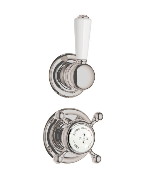 Astonian Original concealed thermostatic shower valve - brushed nickel