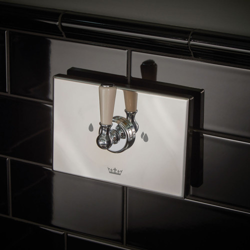 Thomas Crapper Lever Flush Plate - Nickel