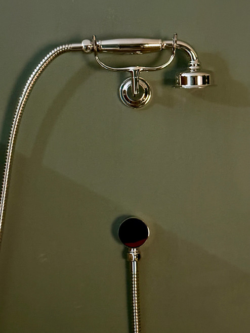 Astonian Signature Handshower Kit with wall outlet, hose, handshower and wall antler - Nickel