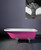 Astonian Roma 1540x770mm no-taphole cast iron roll top bath on Regal feet