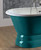 Astonian Rimini 1700x785mm no-taphole cast iron roll top bath on pedestal