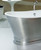 Astonian Epoca 1700x700mm cast iron roll top bath polished aluminium outer