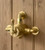 Astonian Signature Traditional semi-exposed single thermostatic shower kit Polished Brass