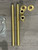 Signature Telescopic floor pillar shrouds kit for Signature bath shower mixers and fillers - Brushed Brass