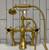 Astonian Signature Tradition deck/bath mounted bath shower mixer  - Brushed Brass