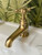 Astonian Signature basin pillar taps- Brushed Brass