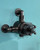 Astonian Signature Traditional semi exposed shower valve with Traditional Cross Handle  - Linished Antique Bronze