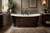 Astonian Venetian Grande double ended no taphole freestanding cast iron bath 1829x780mm with Antique Bronze Outer