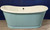 Astonian Venice double ended no taphole freestanding cast iron bath  1676x730mm primed exterior