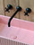 Astonian Signature Tradition wall mounted basin mixer with 230mm spout Linished Antique Bronze