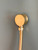 Modern handshower kit with slimline handshower, wall outlet and separate handshower  holder - Polished Brass