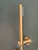 Modern handshower kit with slimline handshower, wall outlet and separate handshower  holder - Brushed Brass
