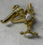 Astonian 1823 basin pillar taps in polished brass