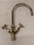 The Astonian Tradition 1 Hole Cross Top Sink Mixer in  Inca Gold Plated finish