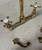 Astonian Tradition Wall Mounted 2 Hole Sink Mixer in Inca Gold Plated finish