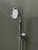 Astonian Signature Handshower Kit with integrated wall outlet and holder, hose and handshower - Chrome