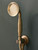 Astonian Signature Handshower Kit with integrated wall outlet and holder, hose and handshower - Unlacquered Brushed Brass