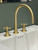 Astonian Signature  3-hole Swan Neck basin mixer- Brushed Brass