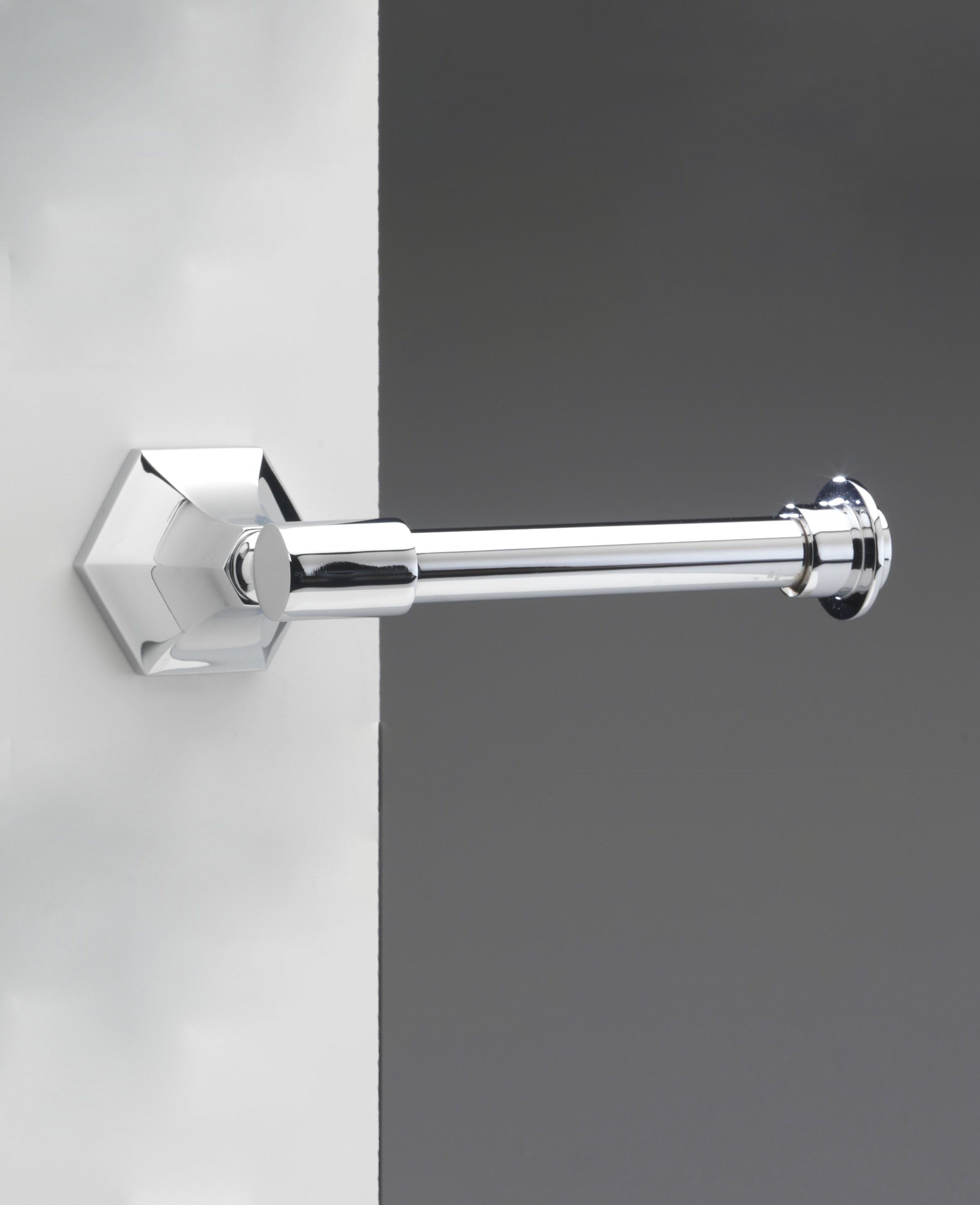 allen + roth Designer II Chrome Wall Mount Spring-loaded Toilet Paper  Holder in the Toilet Paper Holders department at