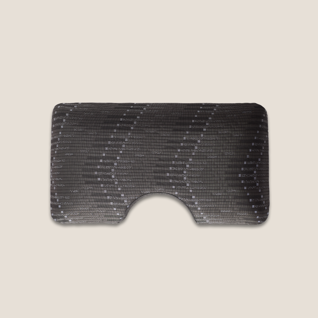 Hush Graph-Iced Silhouette Plush Pillow