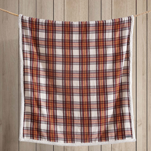 Eddie Bauer Edgewood Reversible Multicolor Plaid Throw