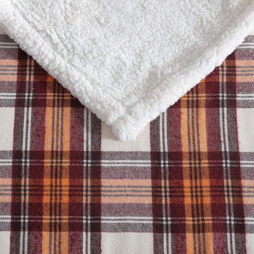 Eddie Bauer Edgewood Reversible Multicolor Plaid Throw