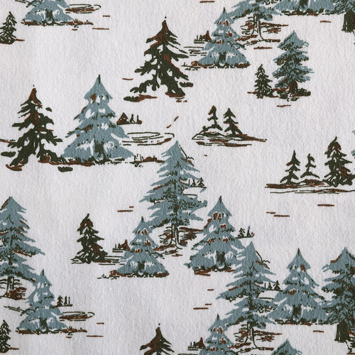Eddie Bauer Snowy Pine Flannel Sheet Set