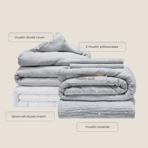 Silk & Snow Muslin Bundle