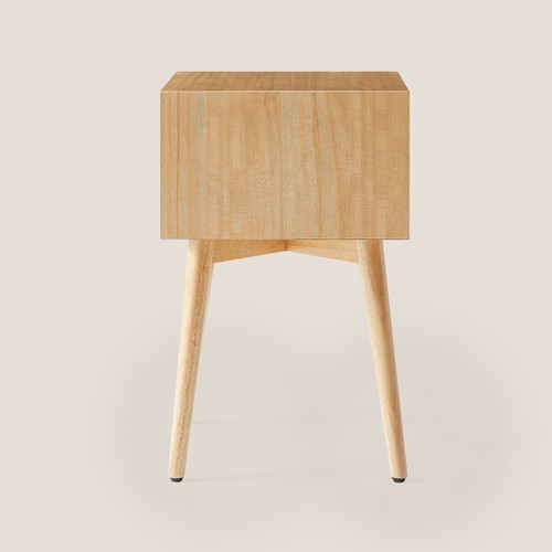 Silk & Snow Mid-Century Modern Nightstand