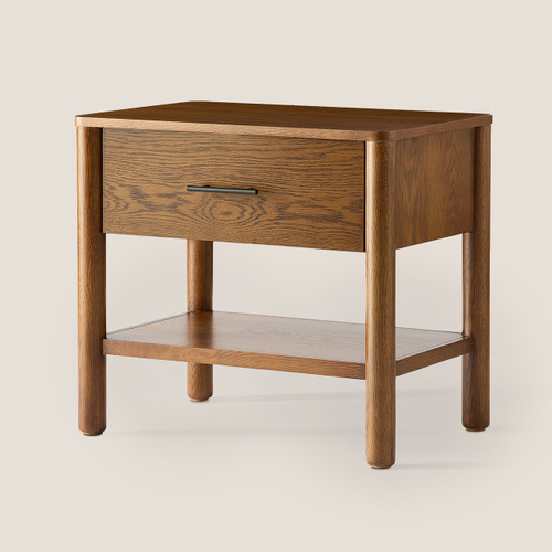 Silk & Snow Tofino Wooden Nightstand - 1 Drawer