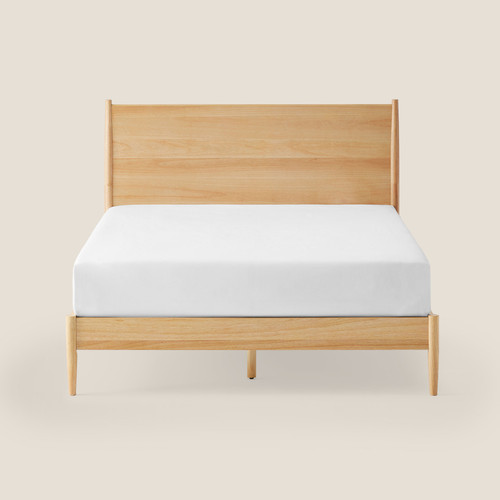 Silk & Snow Mid-Century Modern Bed