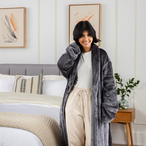 Cozy Dark Grey Robe