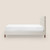 Silk & Snow Grid Tufted Upholstered Bed