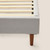 Silk & Snow Grid Tufted Upholstered Bed