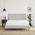 Silk & Snow Grid Tufted Upholstered Bed