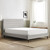 Silk & Snow Horizontal Tufted Bed