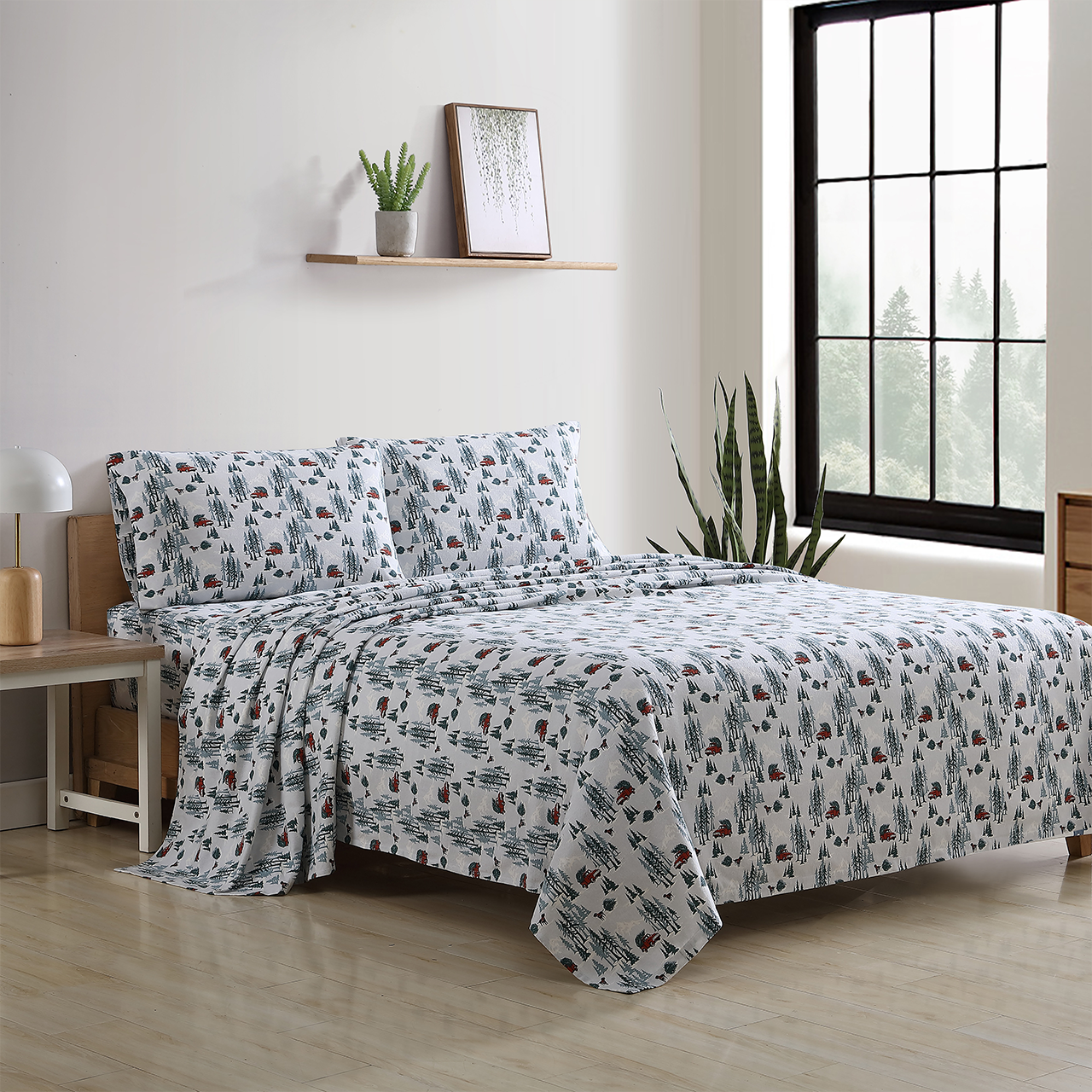 Eddie Bauer Tree Farm Flannel Sheet Set Eddie Bauer Tree Farm Flannel Sheet Set