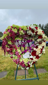 XL Sympathy Heart with Dove